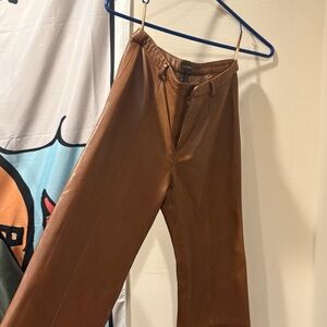 Brown Leather Pants